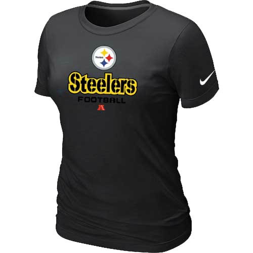 Nike Pittsburgh Steelers Women's Heart & Soul NFL T-Shirt - Light Grey